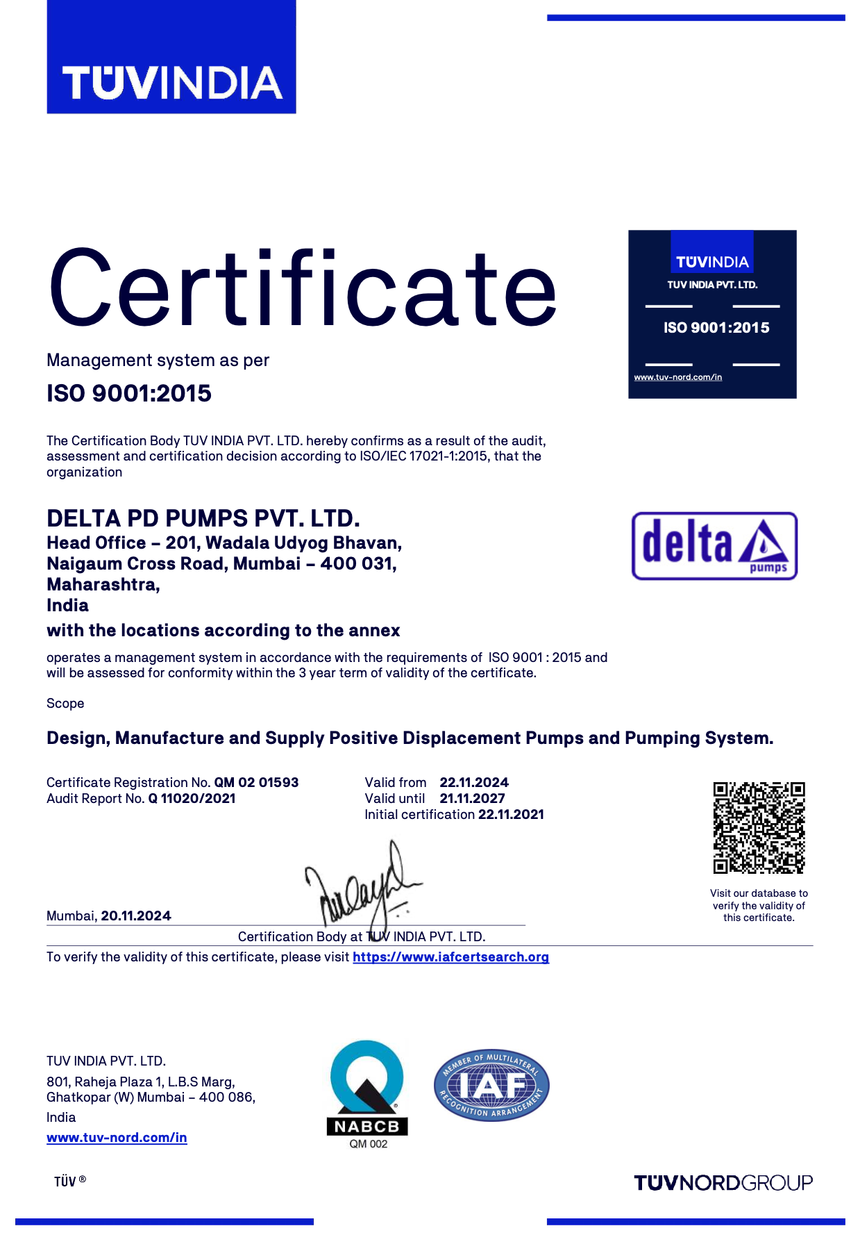 Delta PD Pumps